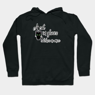 A cat in gloves catches no mice Hoodie